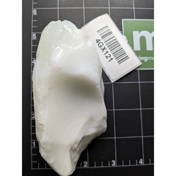 Custard Art Glass Cullet Uranium Glowing Slag Glass #4GX121 - Picture 6 of 6